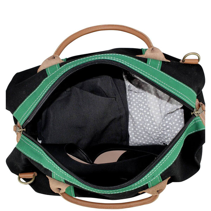 Interior View Colored Weekender Choose Color Black Emerald