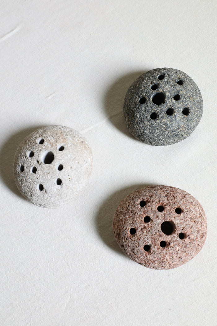 Stone Floral Frog