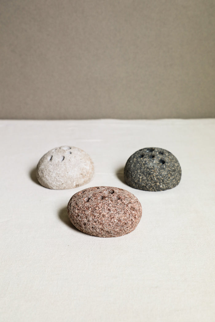 Stone Floral Frog
