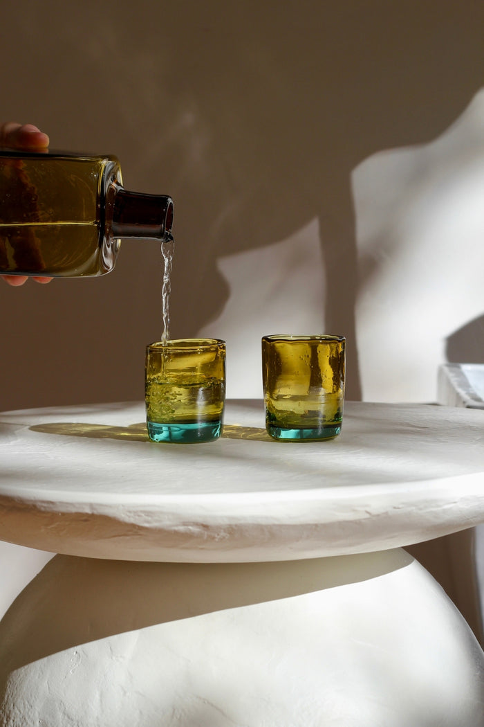 Sunflower Handblown Carafe