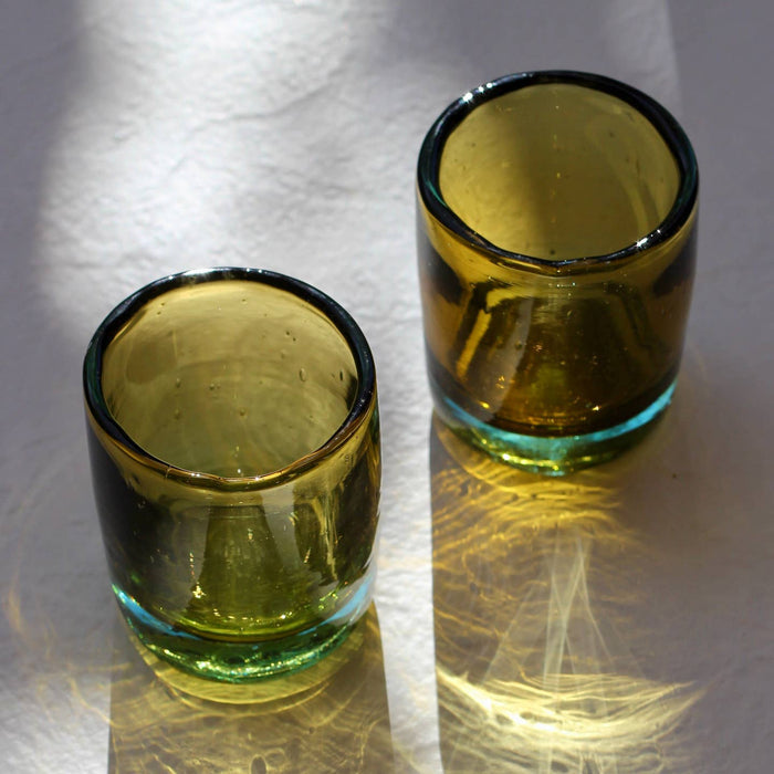 Sunflower Handblown Mini Tumbler