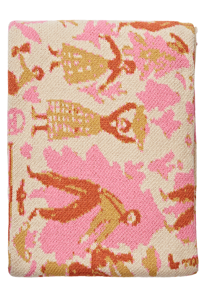 Swiss Fields Carnation Blanket
