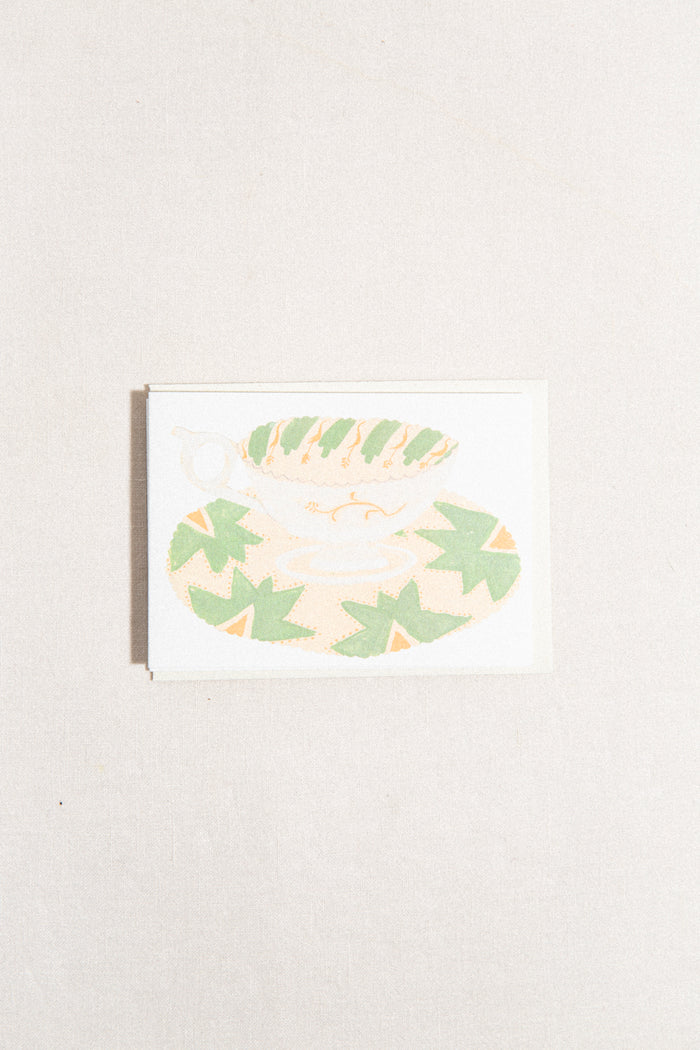 Teacups Concertina Greeting Card