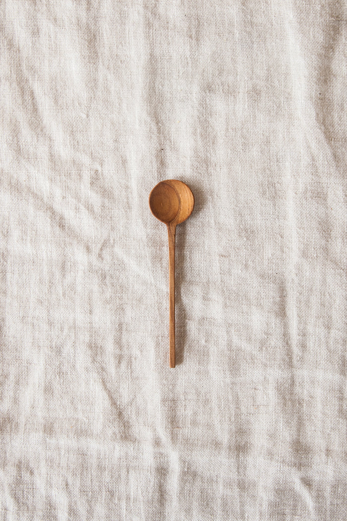 Teak Salt Spoon