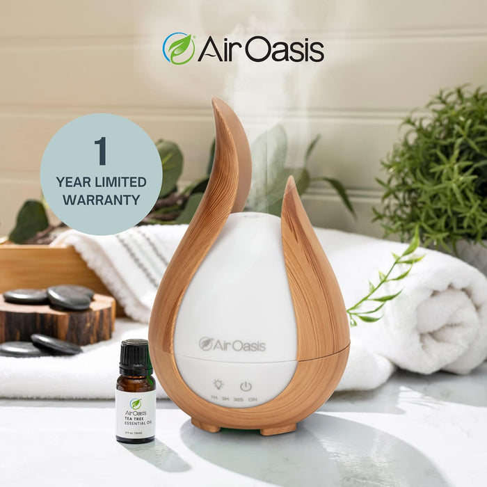 Teardrop Essential Oil Diffuser & Humidifier (Dark Wood), 2 Pack