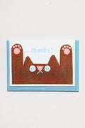 Thanks Cat Greeting Card