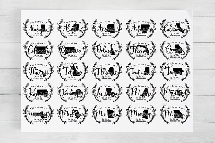 Alabama through Missouri from the Future of State SVG Bundle