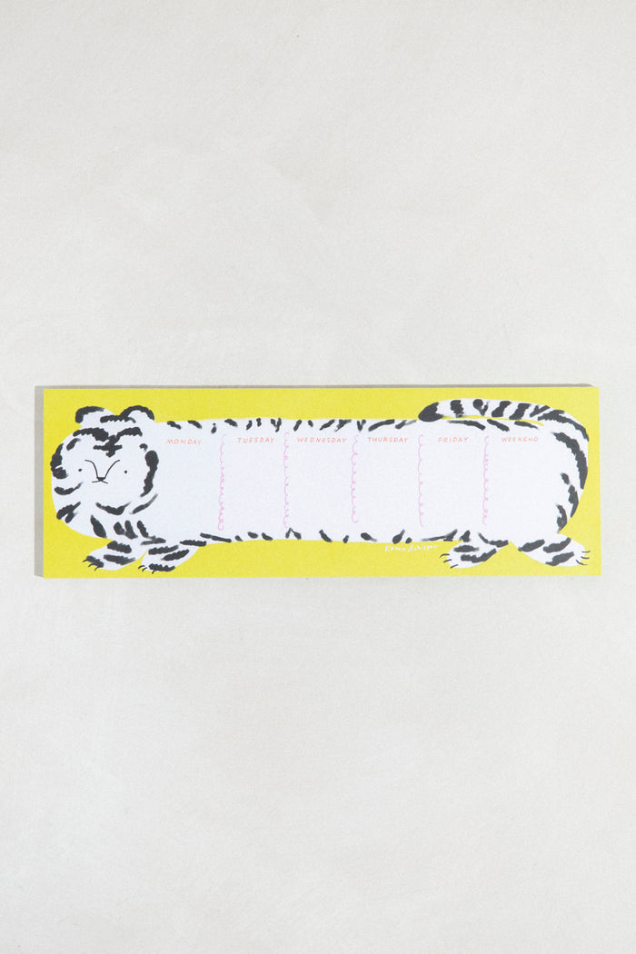 Tiger Weekly Planner Pad