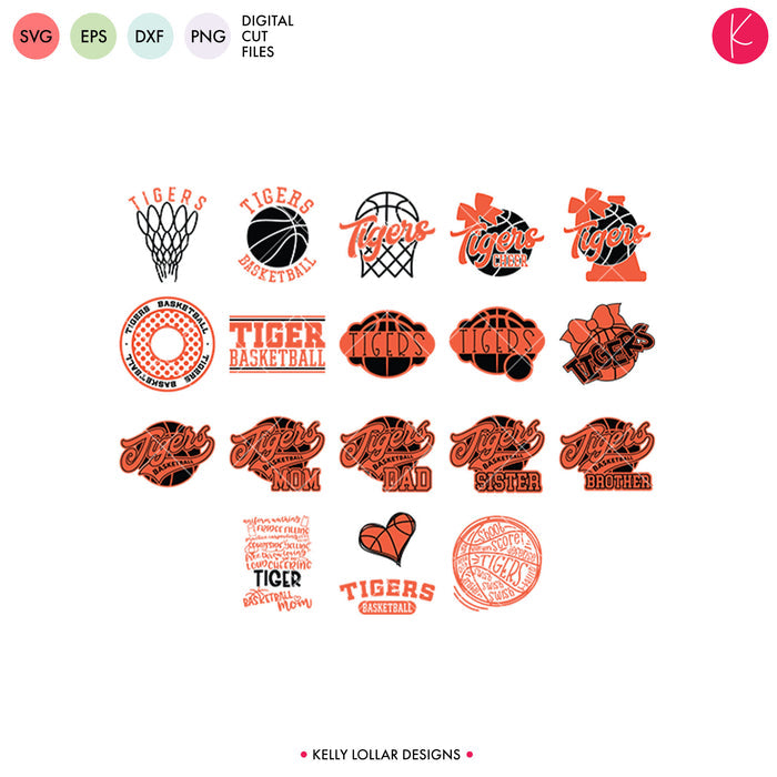 Tigers Everything Spirit Bundle | SVG DXF EPS PNG Cut Files