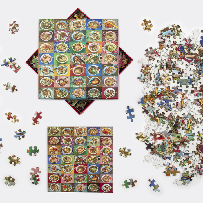 Noodles for Lunch 500 Piece Jigsaw Puzzle 500 Piece Puzzles Troy Litten