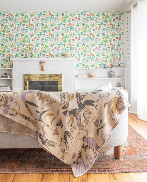 Village Lilac Blanket