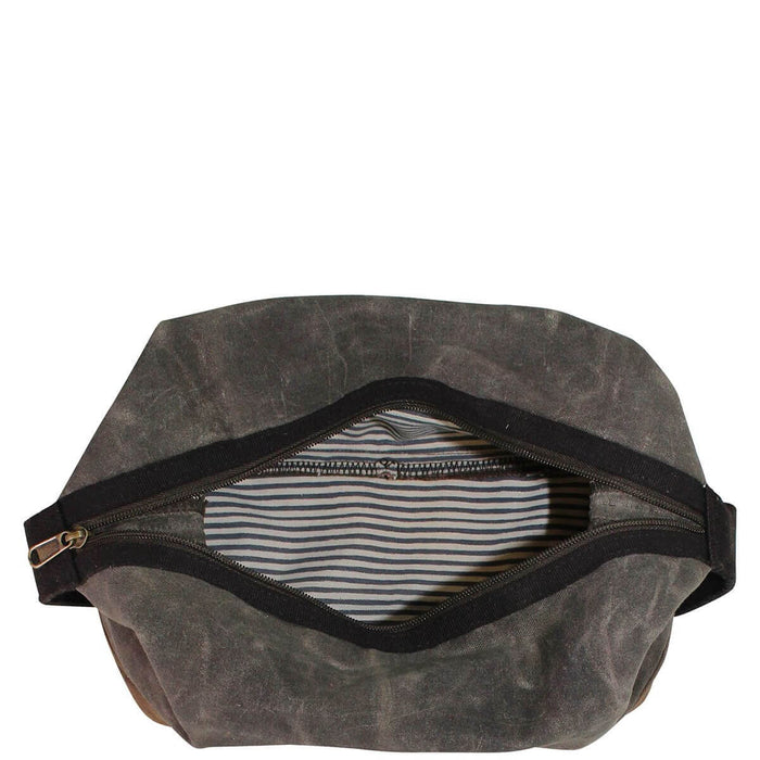 Interior Waxed Top Zip Dopp Kit Choose Color