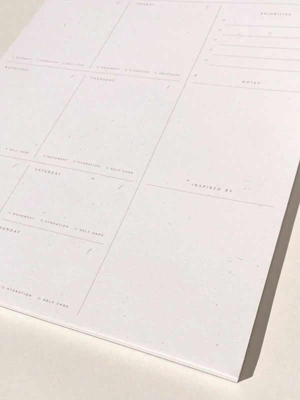 Weekly List Pad