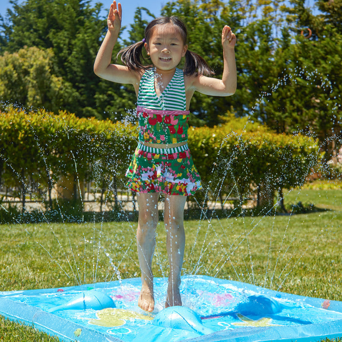 Wham-O Backyard Sea Creature Printed Children's Splash Pad with Inflatable Rim, 12 Pack
