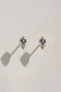 White Sapphire + Diamond Accent Studs