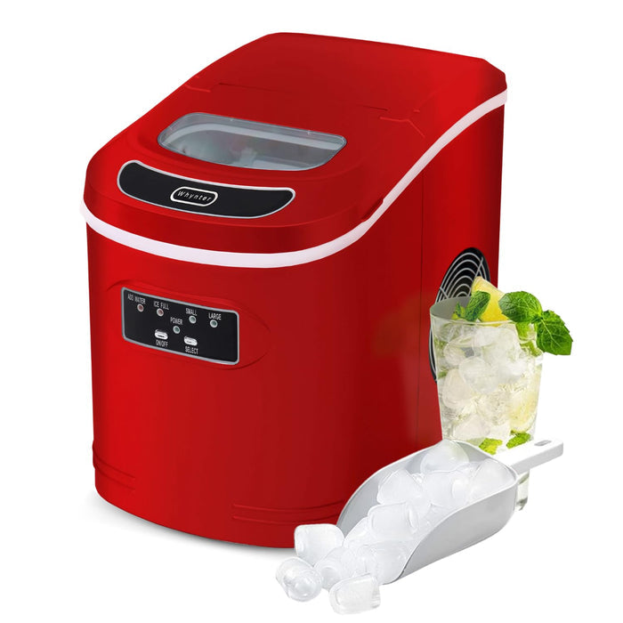 Whynter IMC-270MR Compact Portable Ice Maker 27 lb capacity  Metallic Red