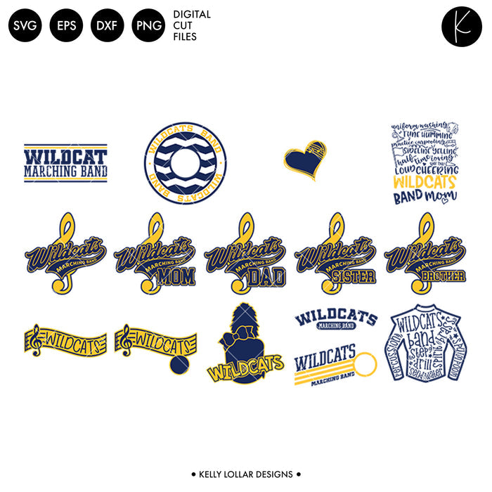 Wildcats Everything Spirit Bundle | SVG DXF EPS PNG Cut Files