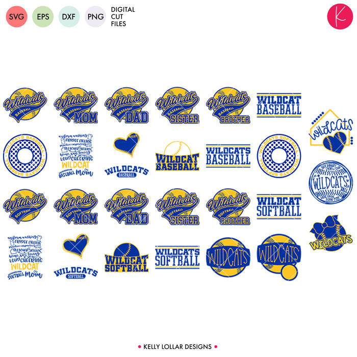 Wildcats Everything Spirit Bundle | SVG DXF EPS PNG Cut Files