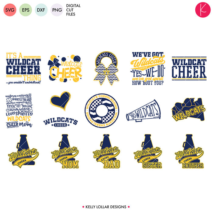 Wildcats Everything Spirit Bundle | SVG DXF EPS PNG Cut Files