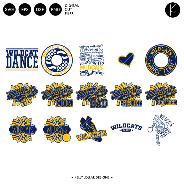 Wildcats Everything Spirit Bundle | SVG DXF EPS PNG Cut Files