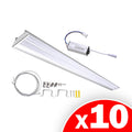Yescom 40w LED Shop Light Fixture 2-Lamp 4500LM White, 10 Pack