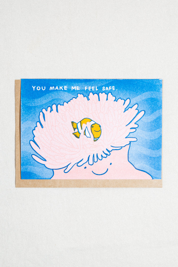 You Make Me Feel Safe Greeting Card